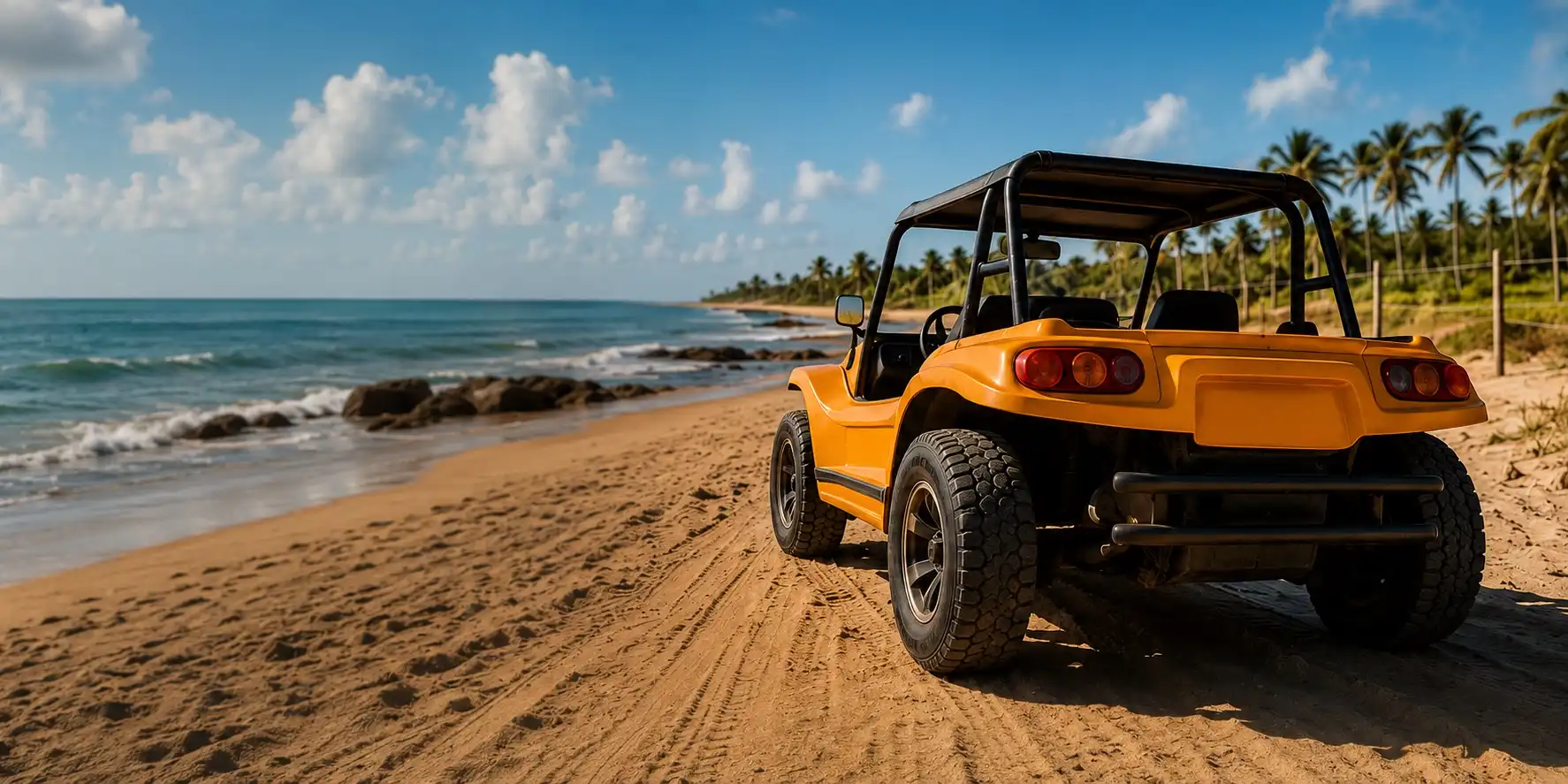 Buggy Praia do Forte em passeio na Bahia
